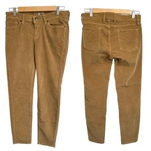 Lucky Brand Charles Skinny Corduroy Pants Size 8 Inseam 29